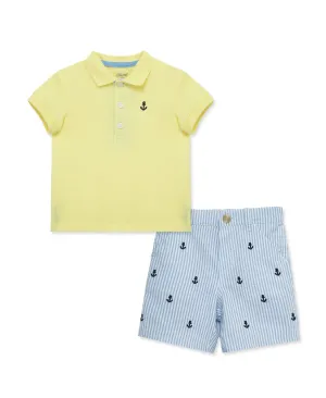 Anchor Polo Short Set (2T-4T)