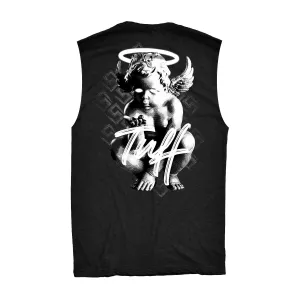 Angel of TUFF Raw Edge Muscle Tank
