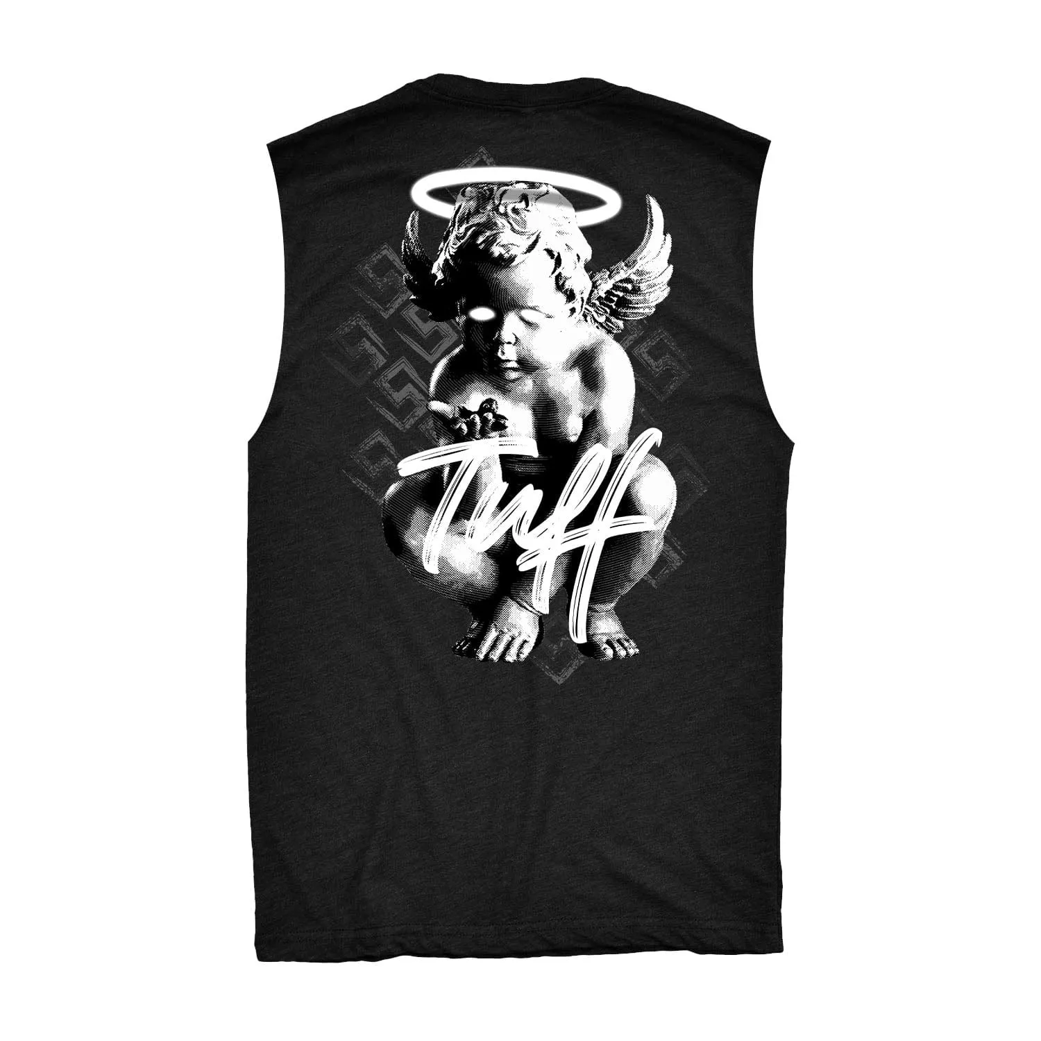 Angel of TUFF Raw Edge Muscle Tank