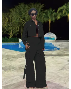 Azelie Cargo Pant Set