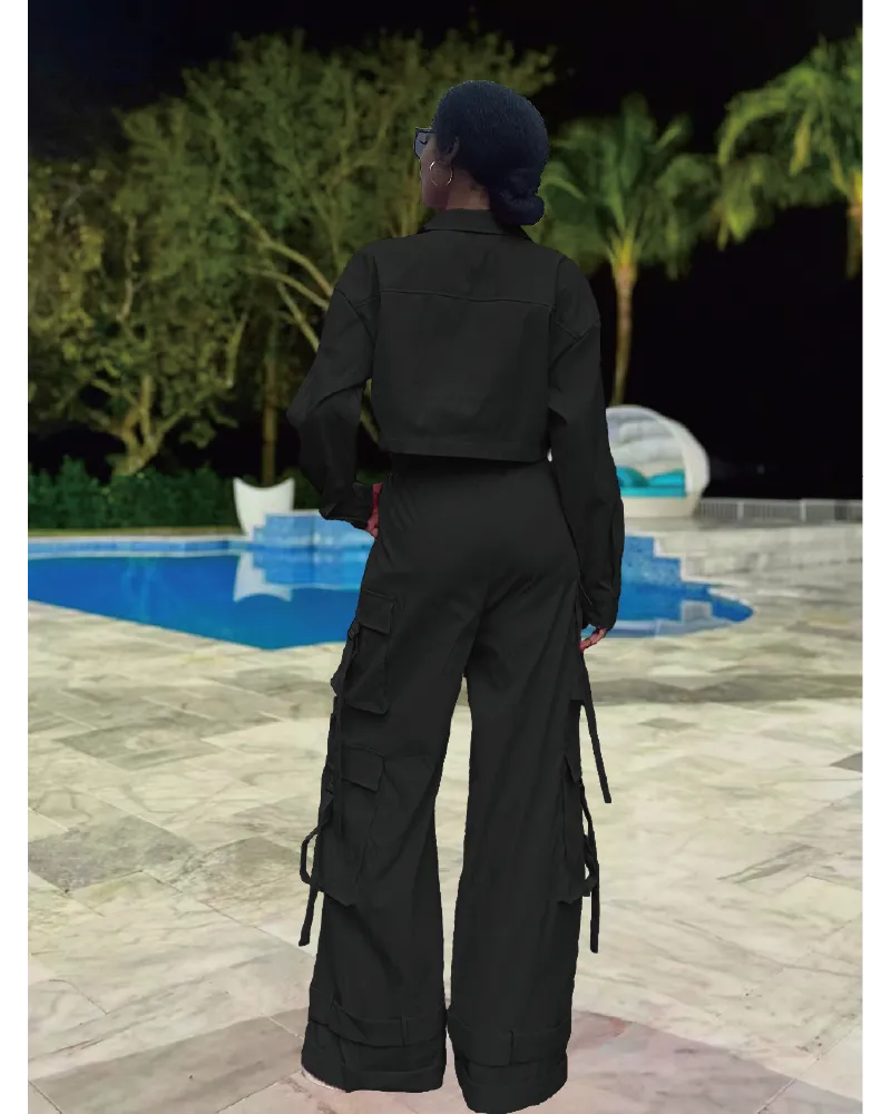 Azelie Cargo Pant Set