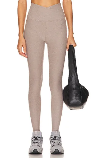 Beyond Yoga Spacedye At Your Leisure Midi Legging in Taupe
