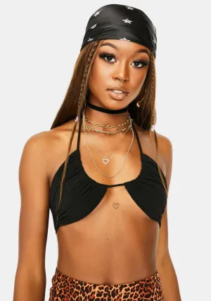 Black Yessa Crop Top