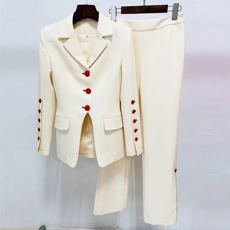 Blazer Single Breasted Set
