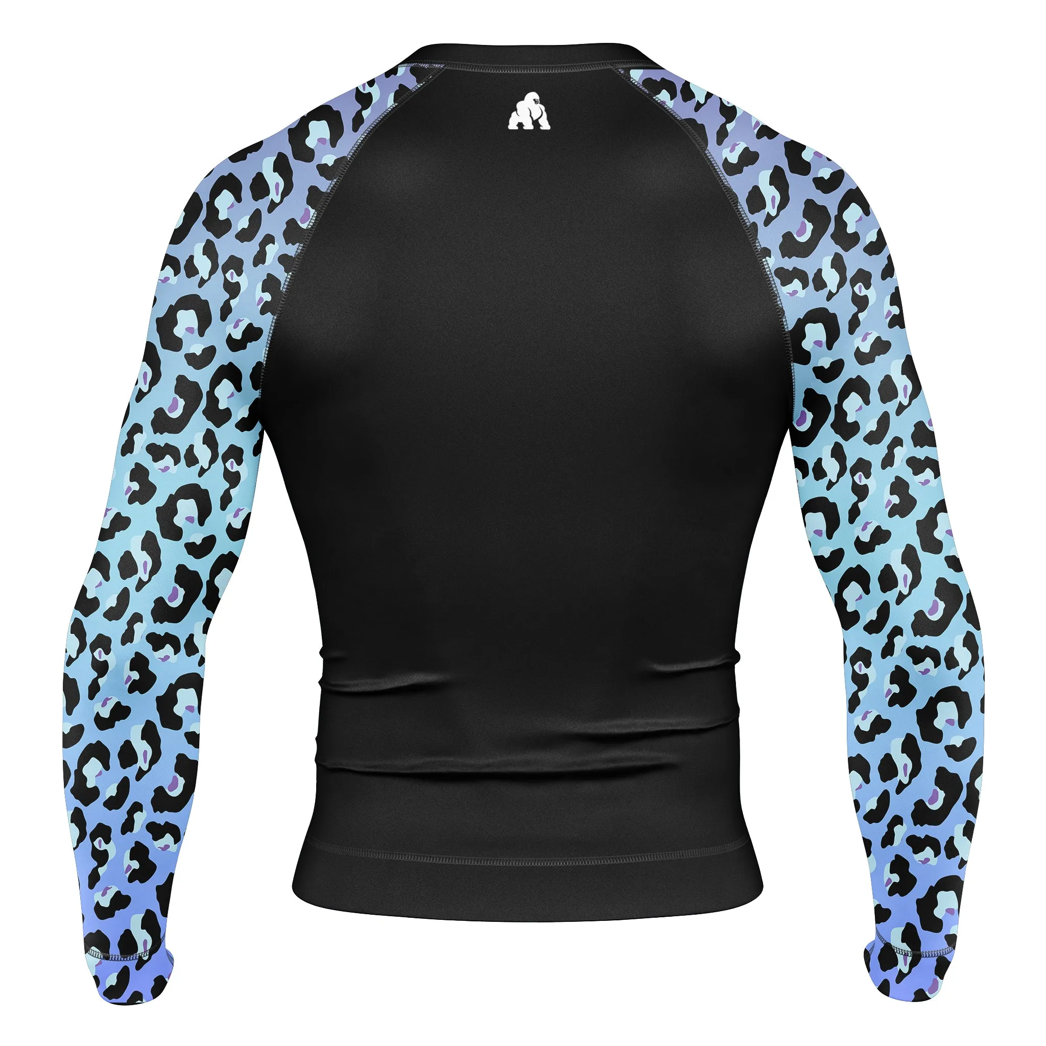 BLUE LEOPARD RASH GUARD