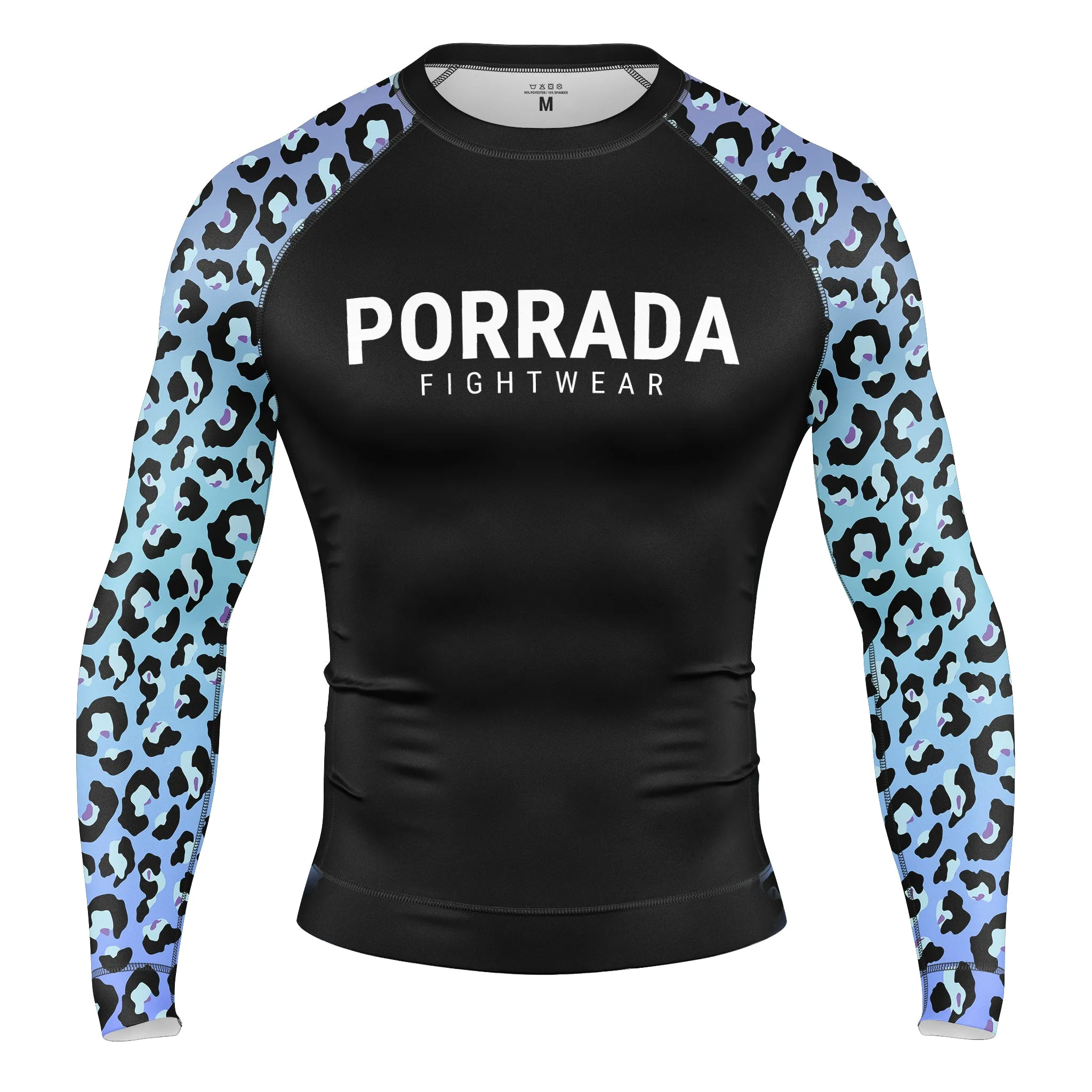 BLUE LEOPARD RASH GUARD