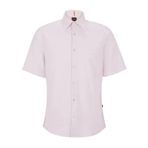 BOSS Rash Short Sleeve Pink Shirt