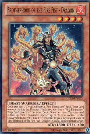 Brotherhood of the Fire Fist - Dragon - CBLZ-EN025 - Super Rare - Unlimited