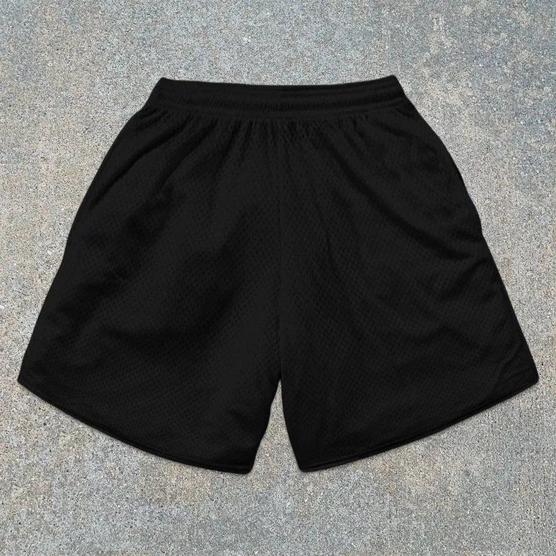 Butterfly Graphic Mesh Shorts