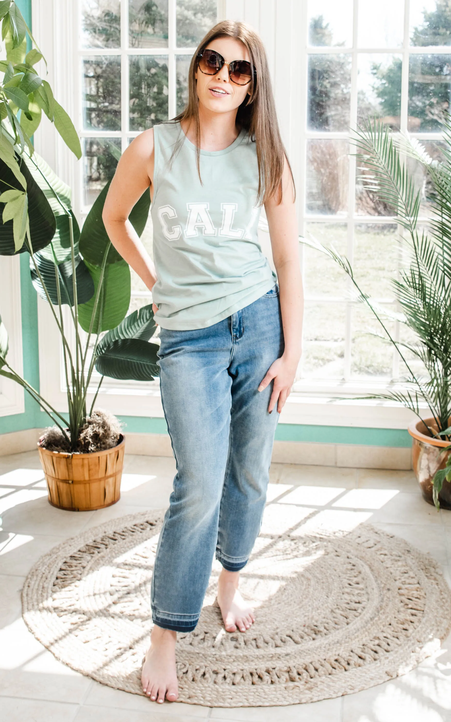 Cali Muscle Tank Tank** - Final Sale