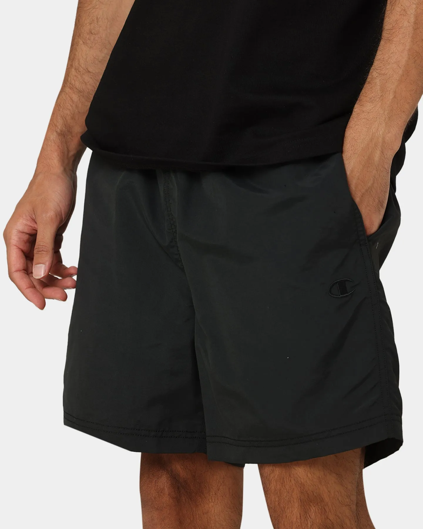Champion Rebound Nylon Shorts Black
