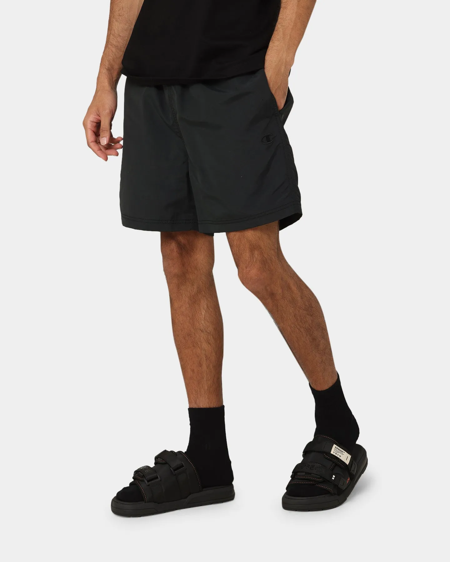 Champion Rebound Nylon Shorts Black