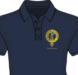 Davidson Clan Crest Embroidered Polo