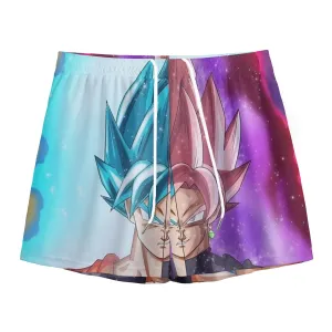 DBZ Goku SSGSS Black Rose Super Saiyan Portraits Dope Mesh Shorts