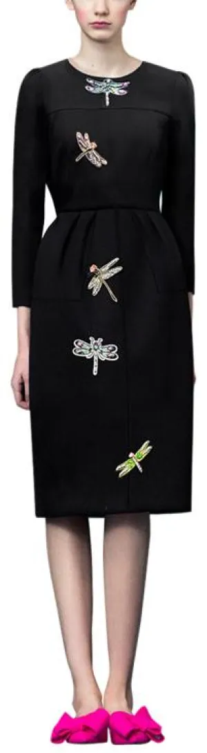Dragonfly Embroidered Dress