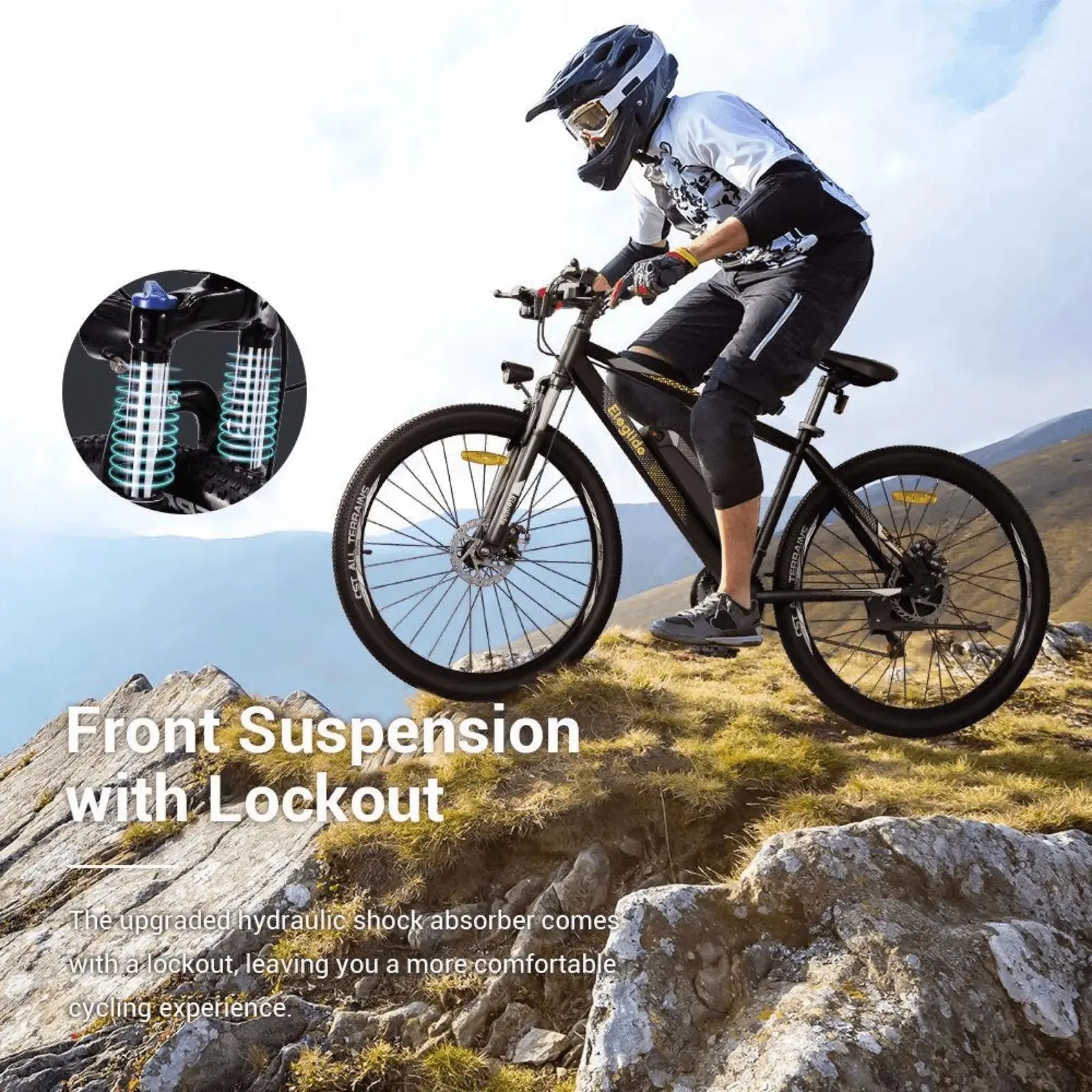 Eleglide M1 Plus Electric Mountain Bike 250W Black