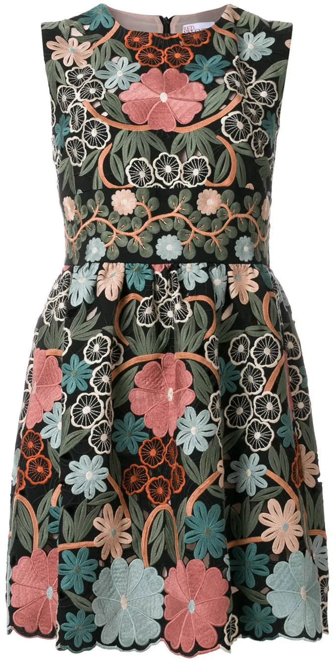 Embroidered Floral Dress