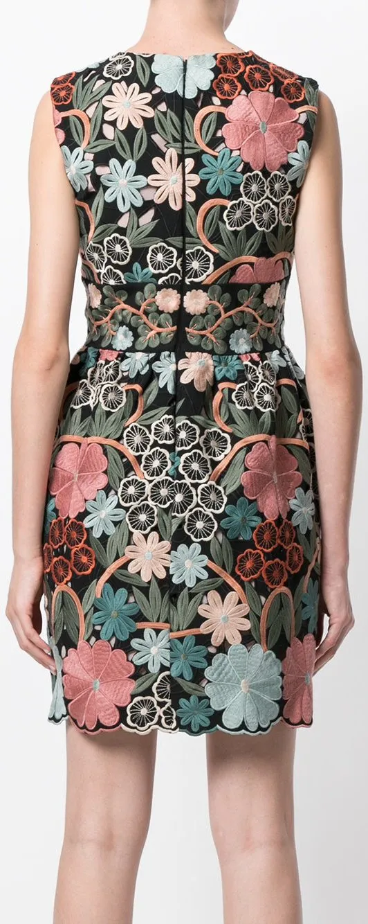 Embroidered Floral Dress