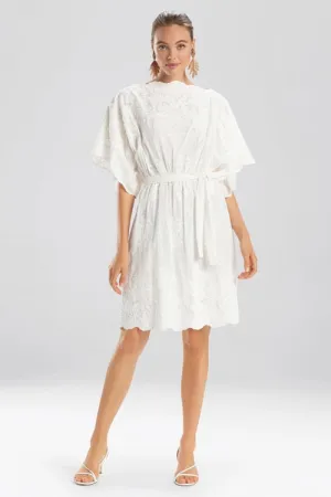 Embroidered Voile Dress