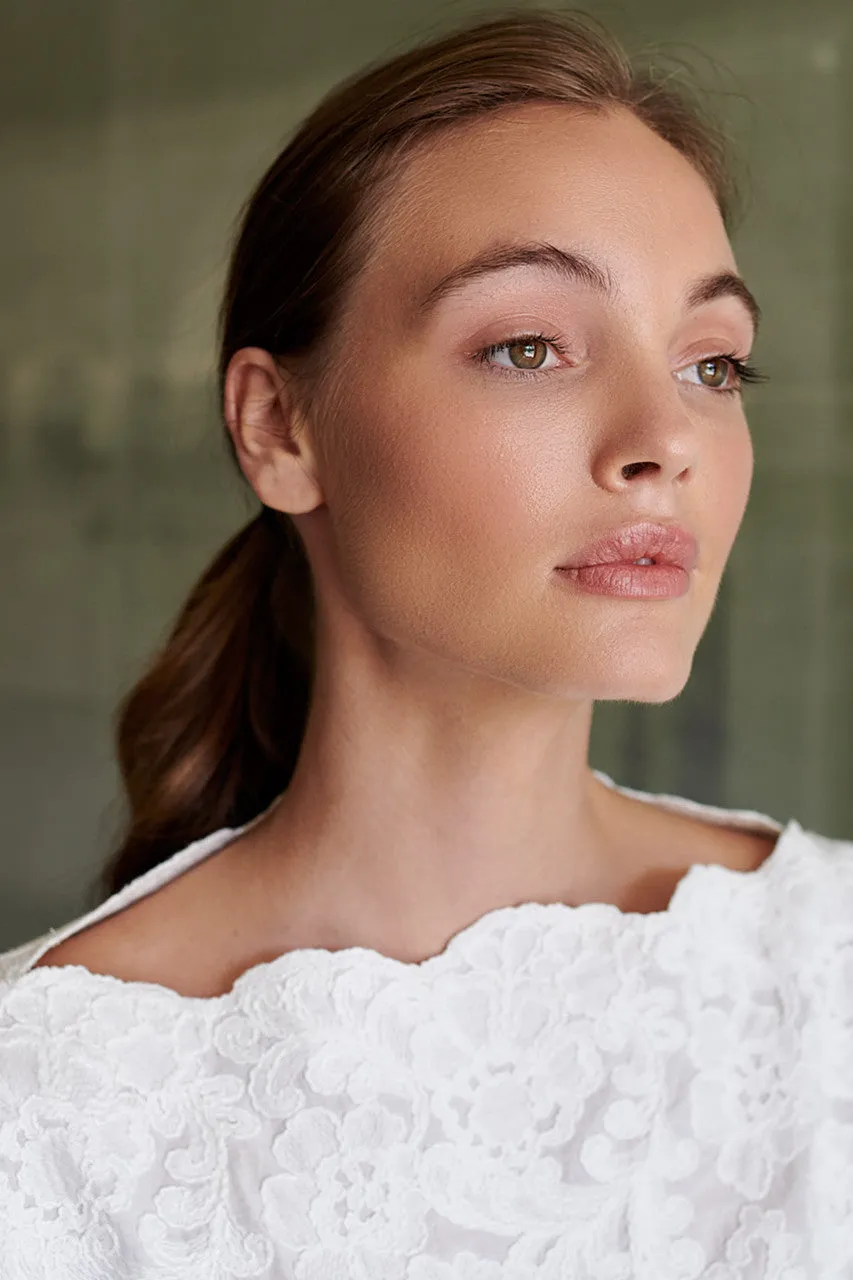 Embroidered Voile Dress