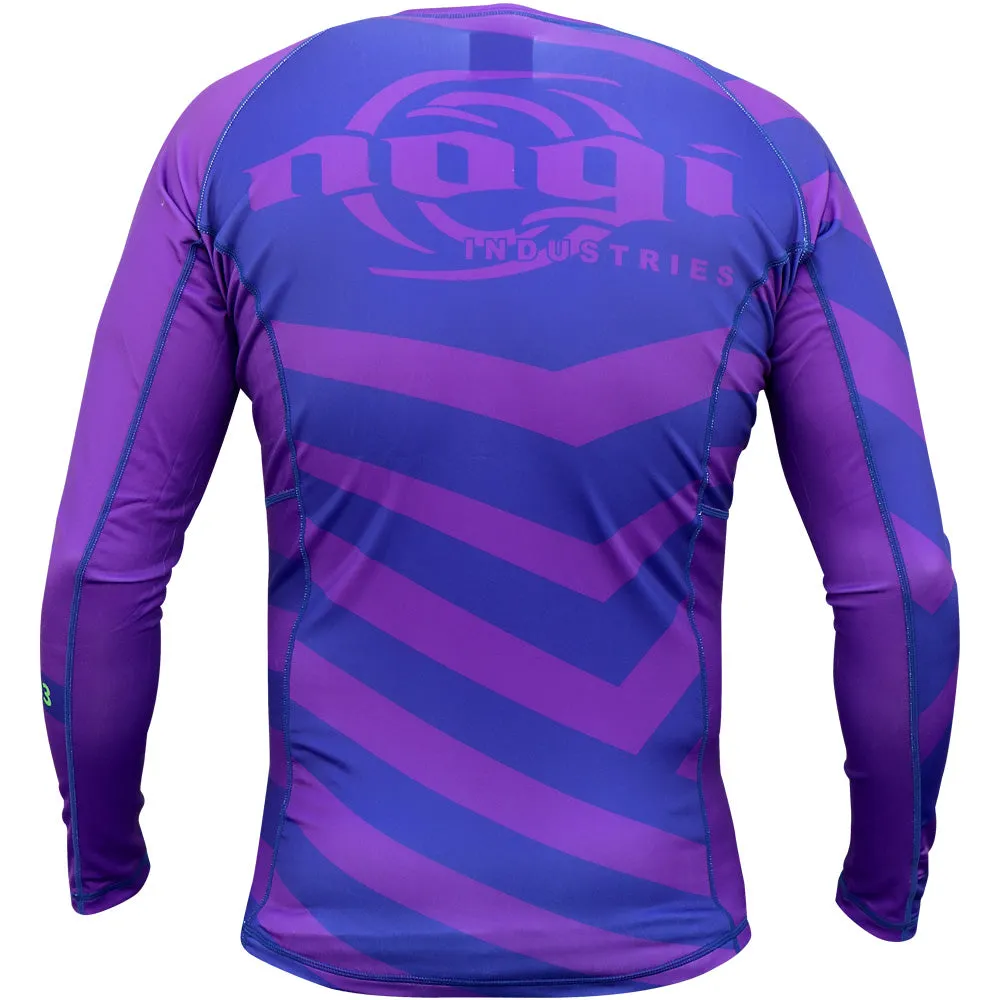 Exeter Long Sleeve Rank Rash Guard - Purple by Nogi Industries