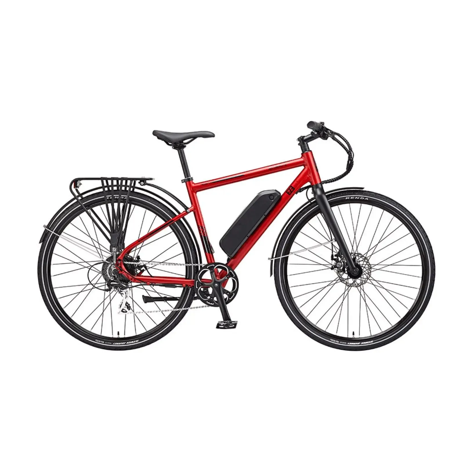 Ezego Commute EX Gents Electric Bike Matt Metallic Red 250W