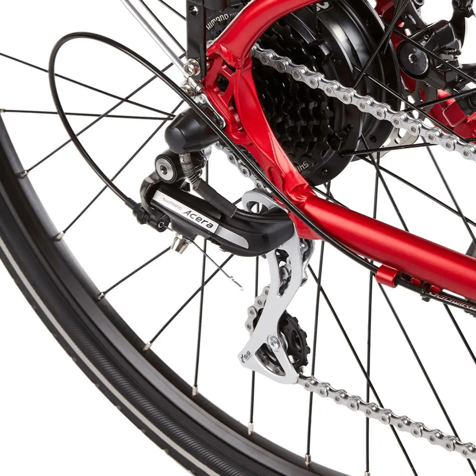 Ezego Commute EX Gents Electric Bike Matt Metallic Red 250W