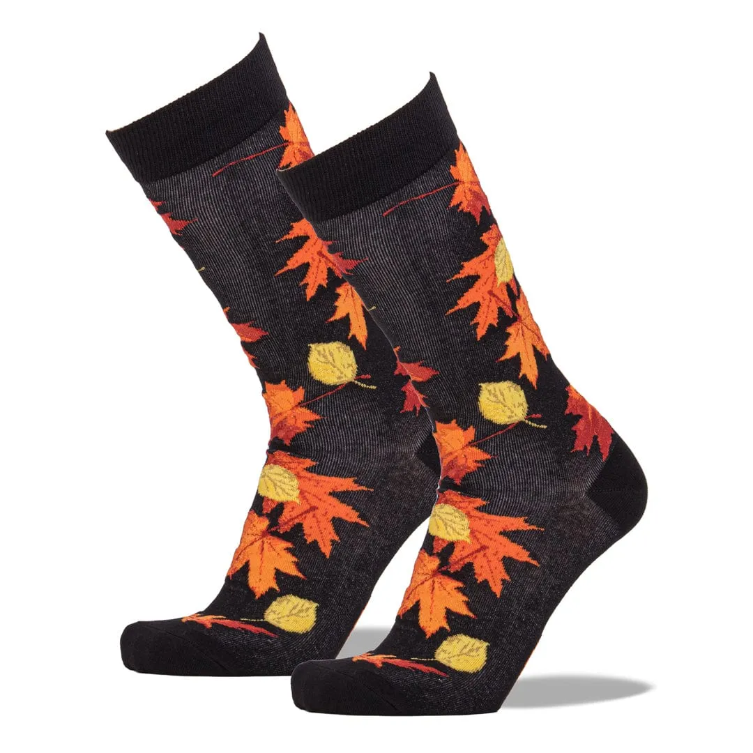Fall Leaves Socks Men's Crew Sock
