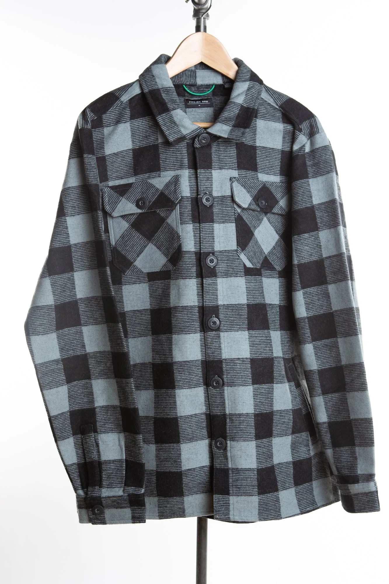Flannel Overshirt - Grey