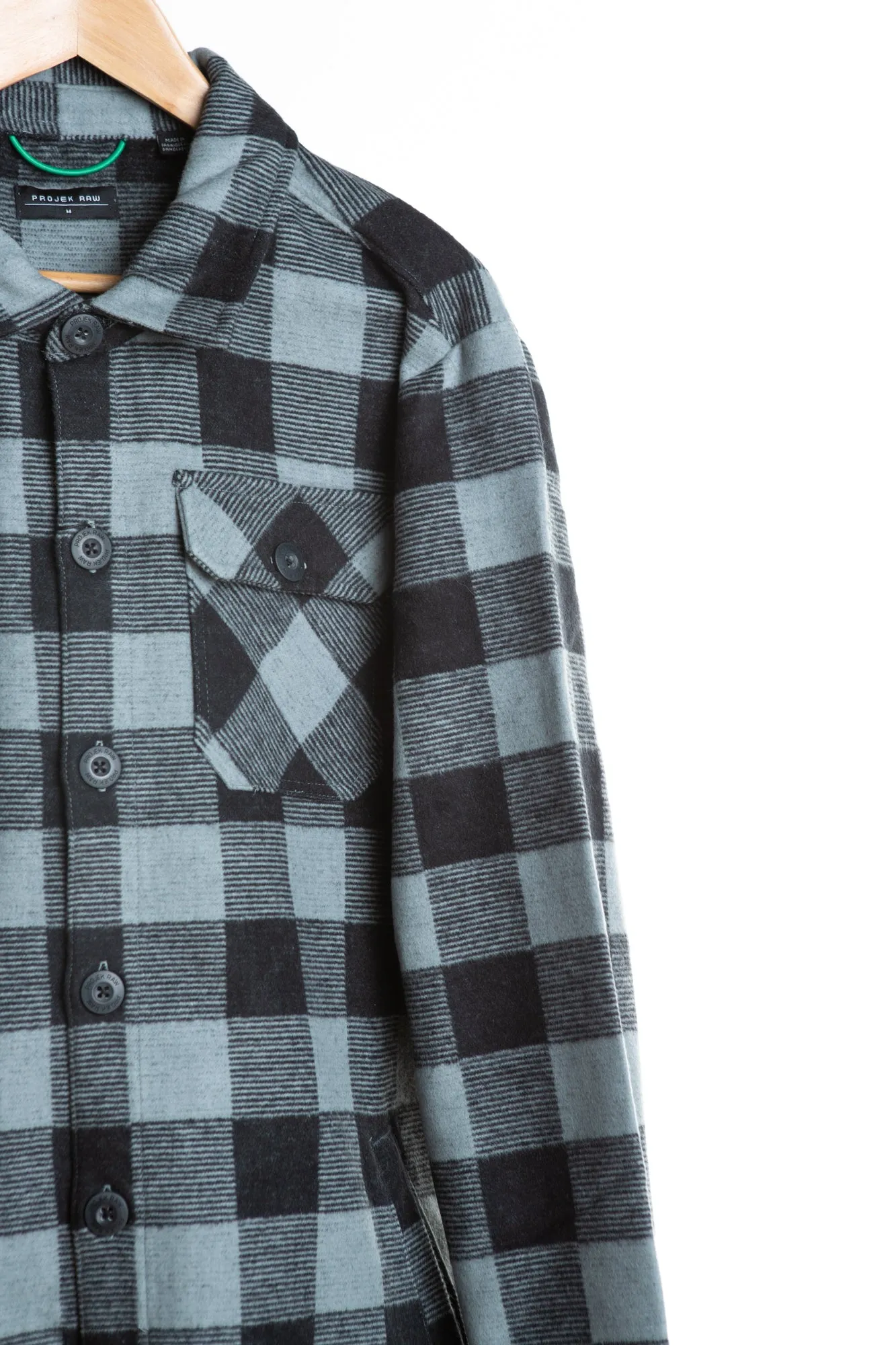 Flannel Overshirt - Grey