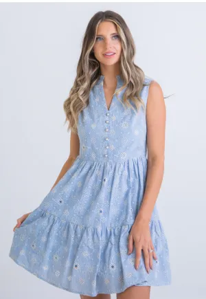 Floral Embroidered Dress
