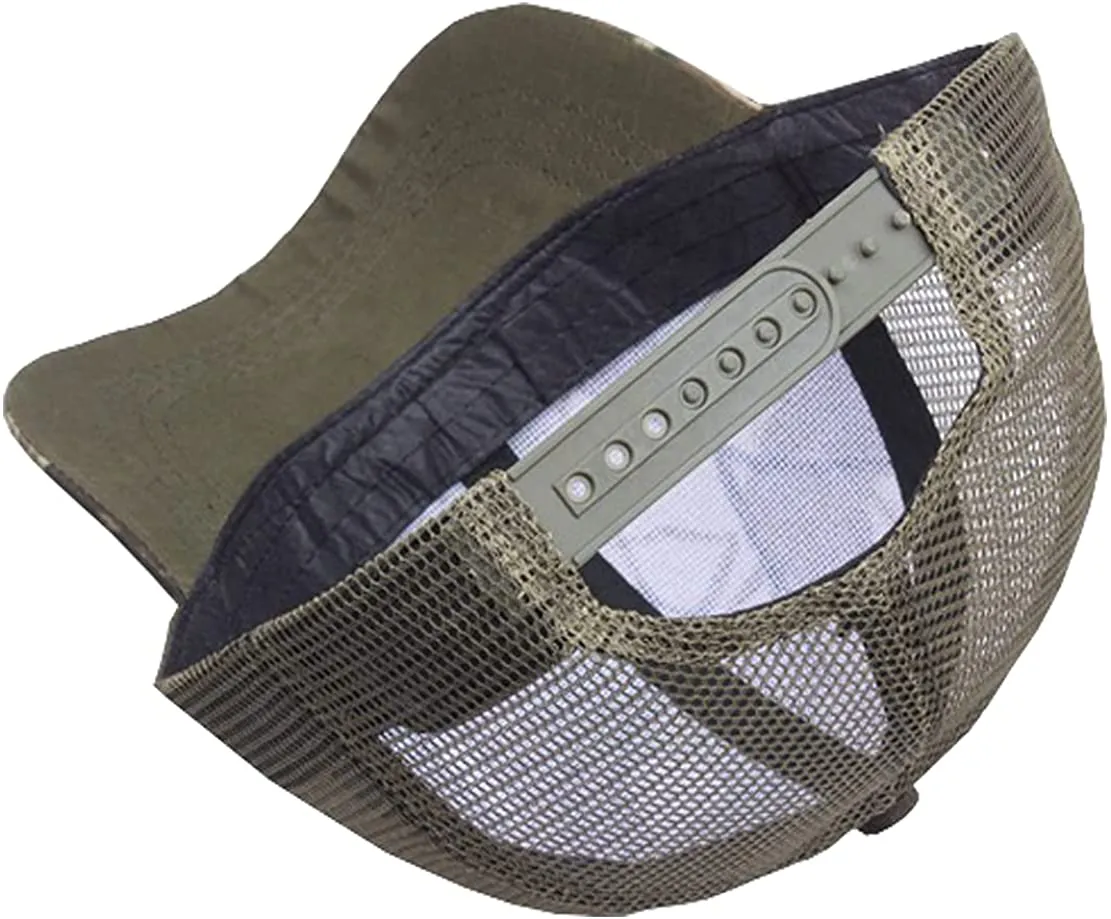 Foetest Adjustable Baseball Cap Camouflage Mesh Hat Sports Net Cap Sport Summer Hat Military Cap
