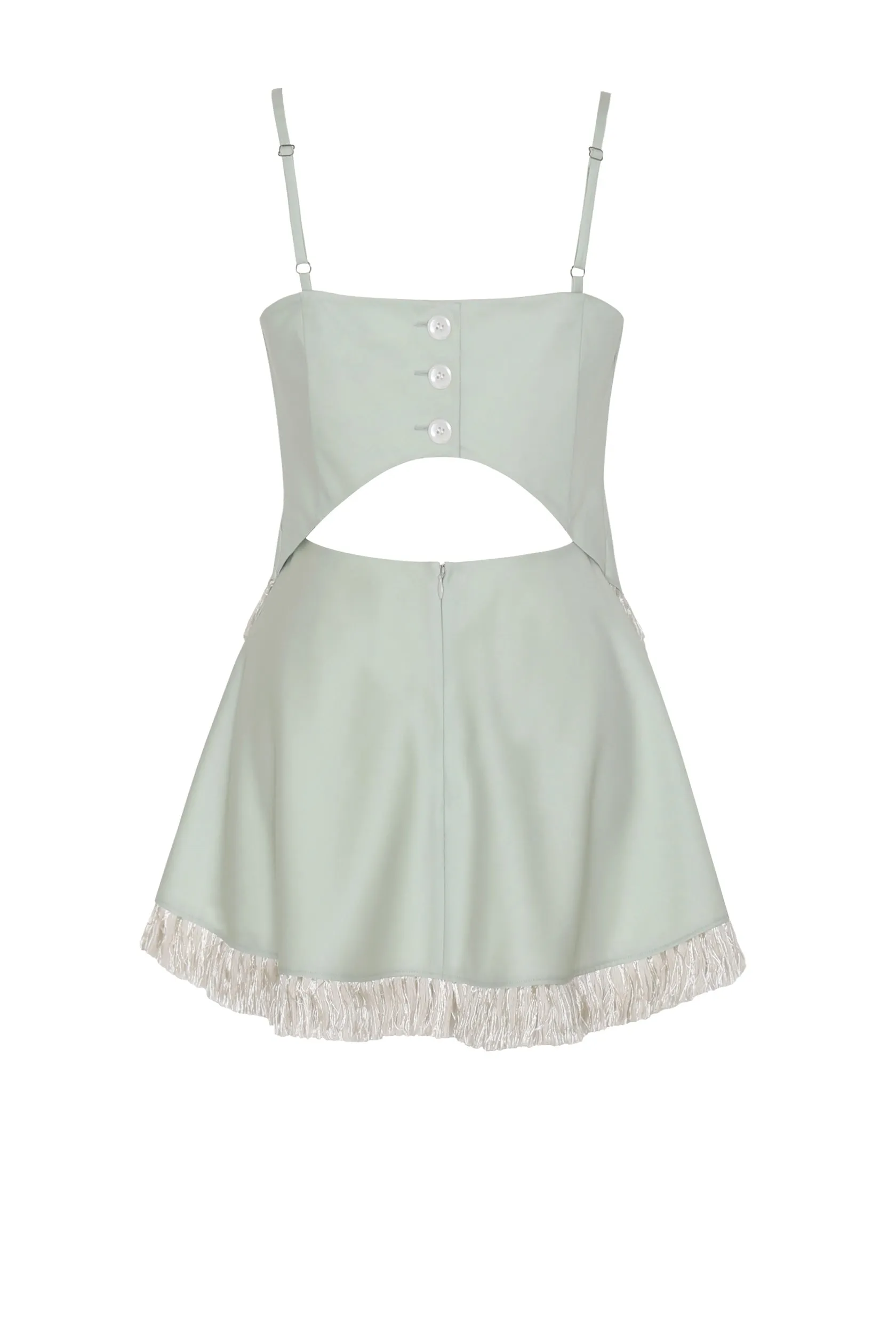 FRANJA TROPICAL WOOL OPEN BACK TOP