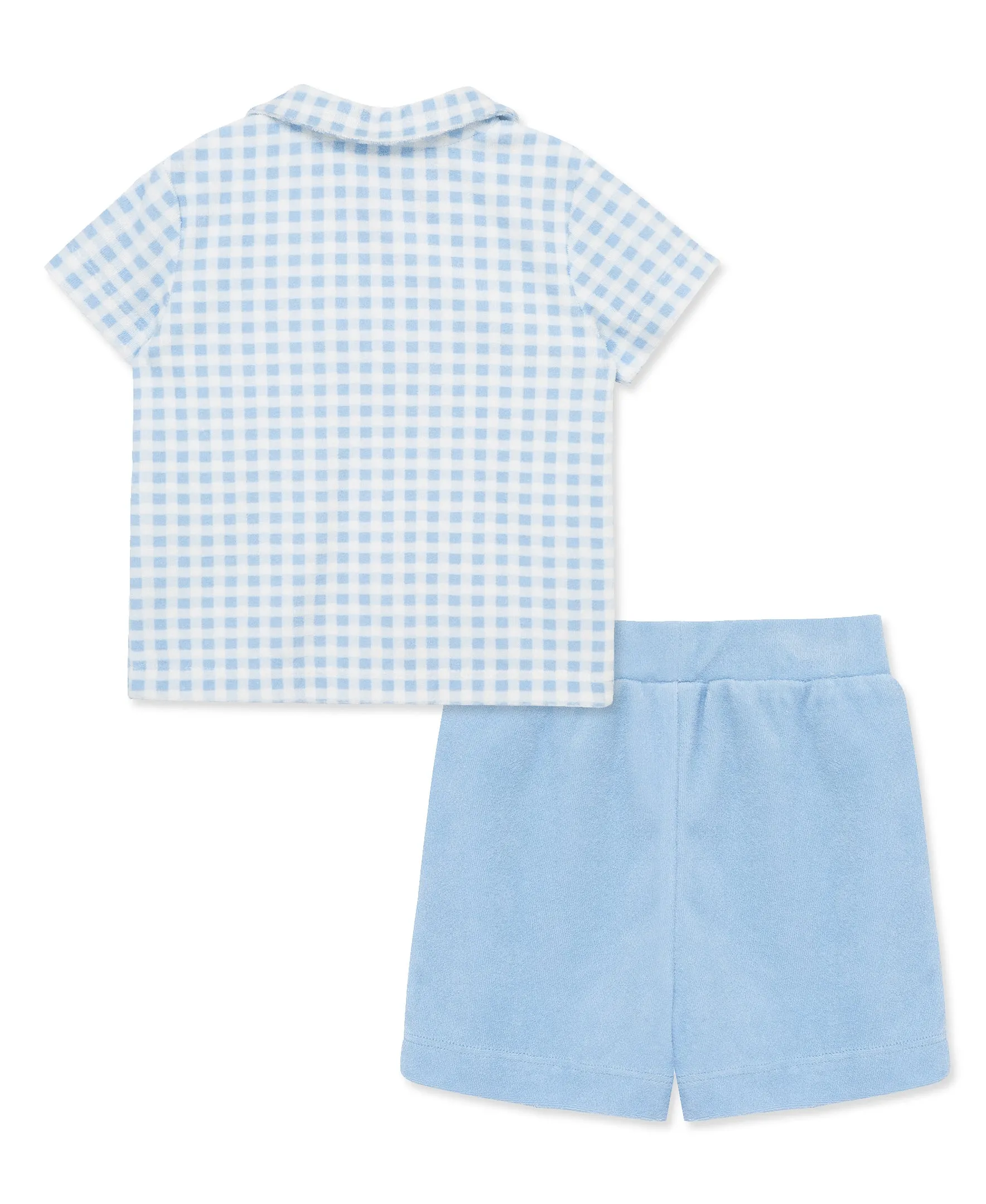 Gingham Terry Short Set (12M-24M)