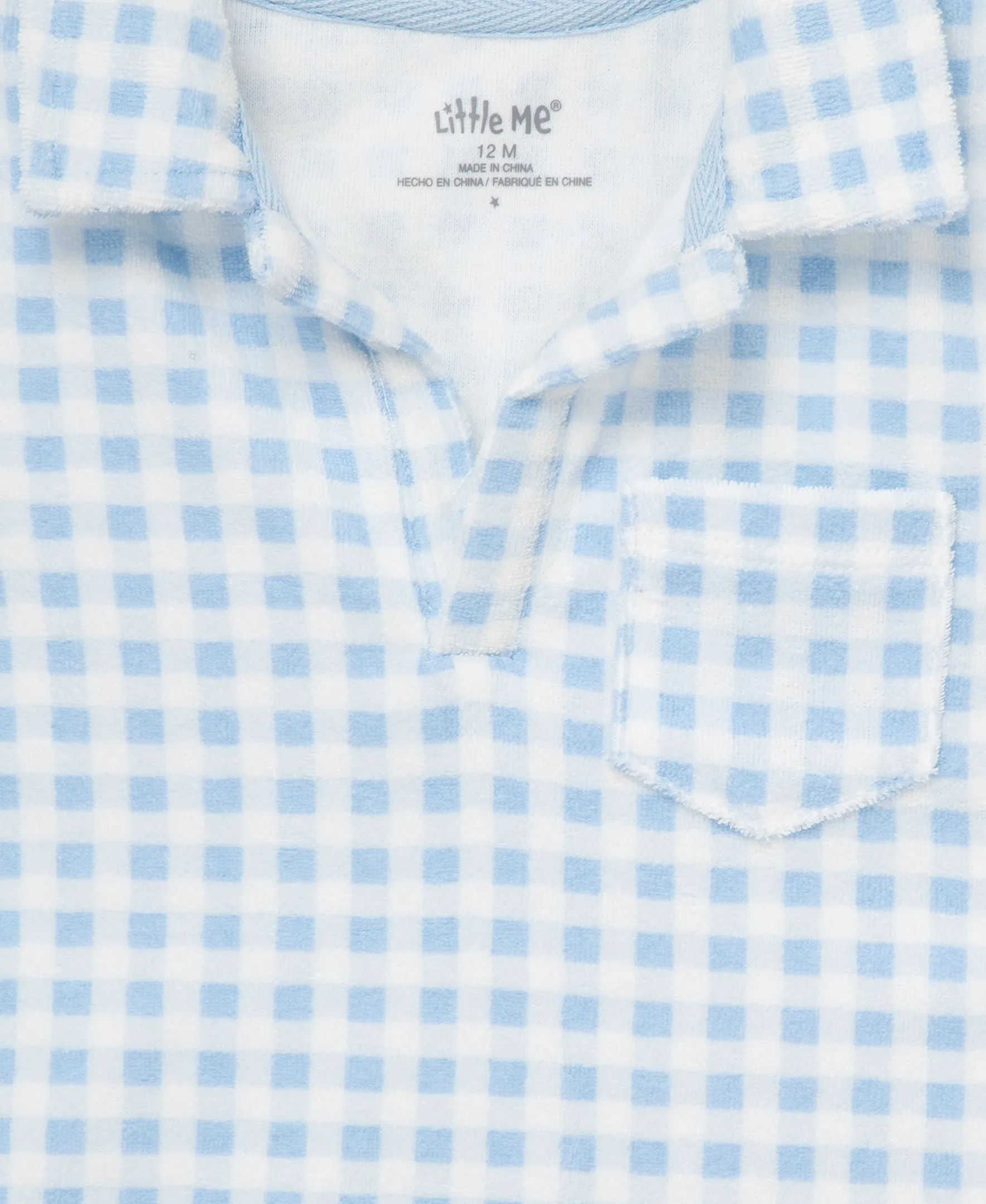 Gingham Terry Short Set (12M-24M)