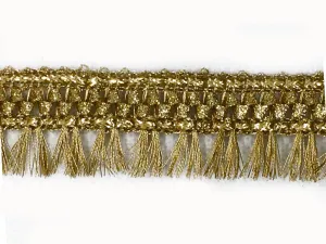 Golden Gota Tassel Work Embroidered Border
