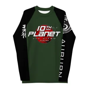 Green Auburn Adult Sizes Rash Guard