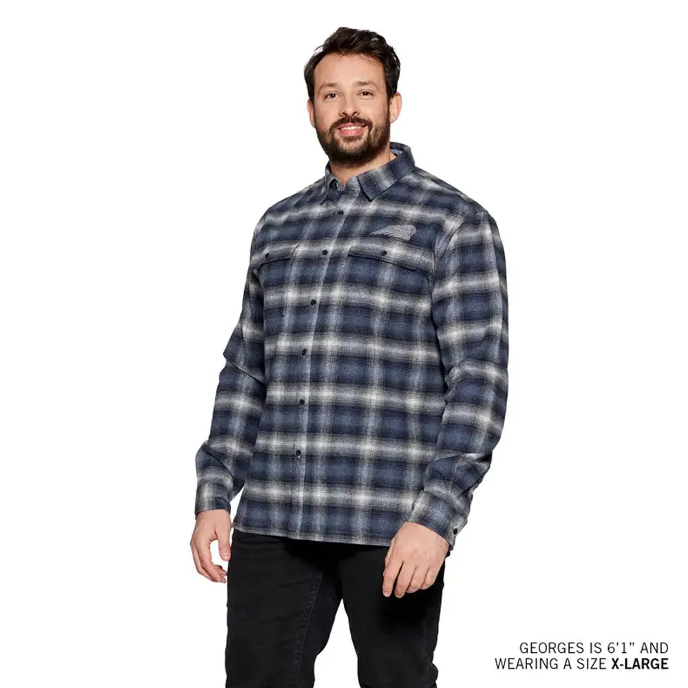 Indian Motorcycle Mens Bolton Plaid Shirt Navy
