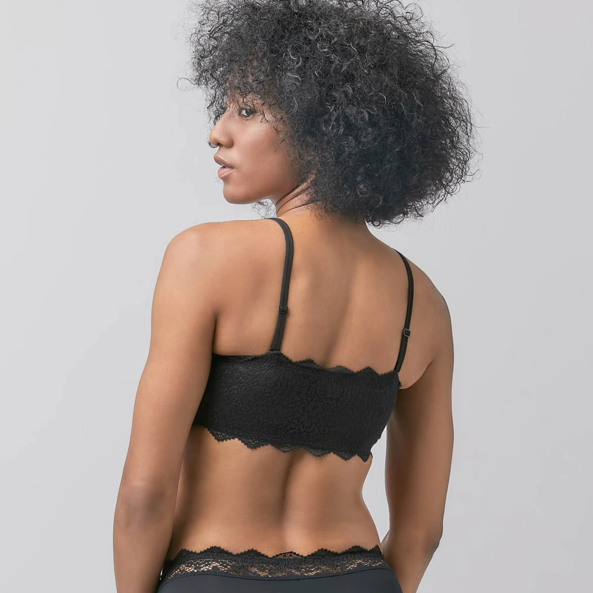 Invisible Extra Skin™ Lace Bandeau Bra - Black