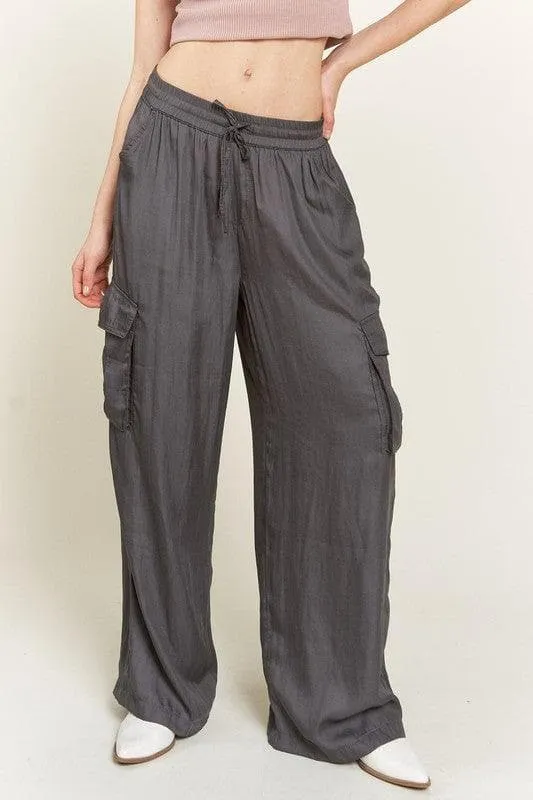 Jade By Jane Satin Cargo Pants