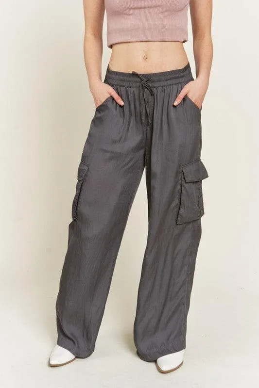 Jade By Jane Satin Cargo Pants