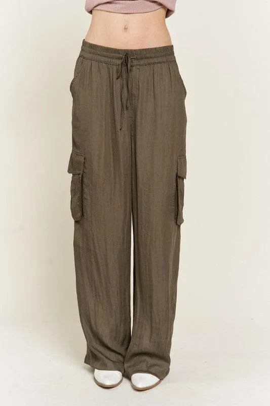 Jade By Jane Satin Cargo Pants