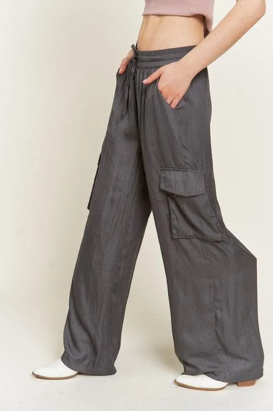 Jade By Jane Satin Cargo Pants