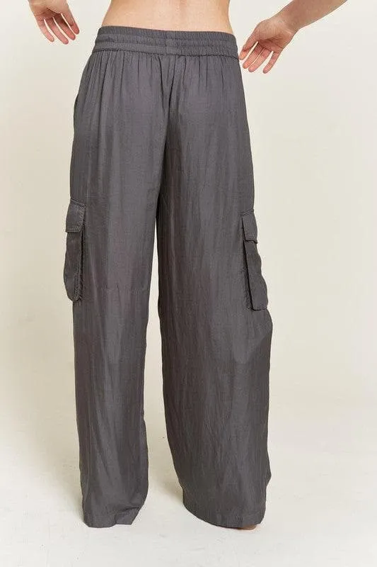 Jade By Jane Satin Cargo Pants