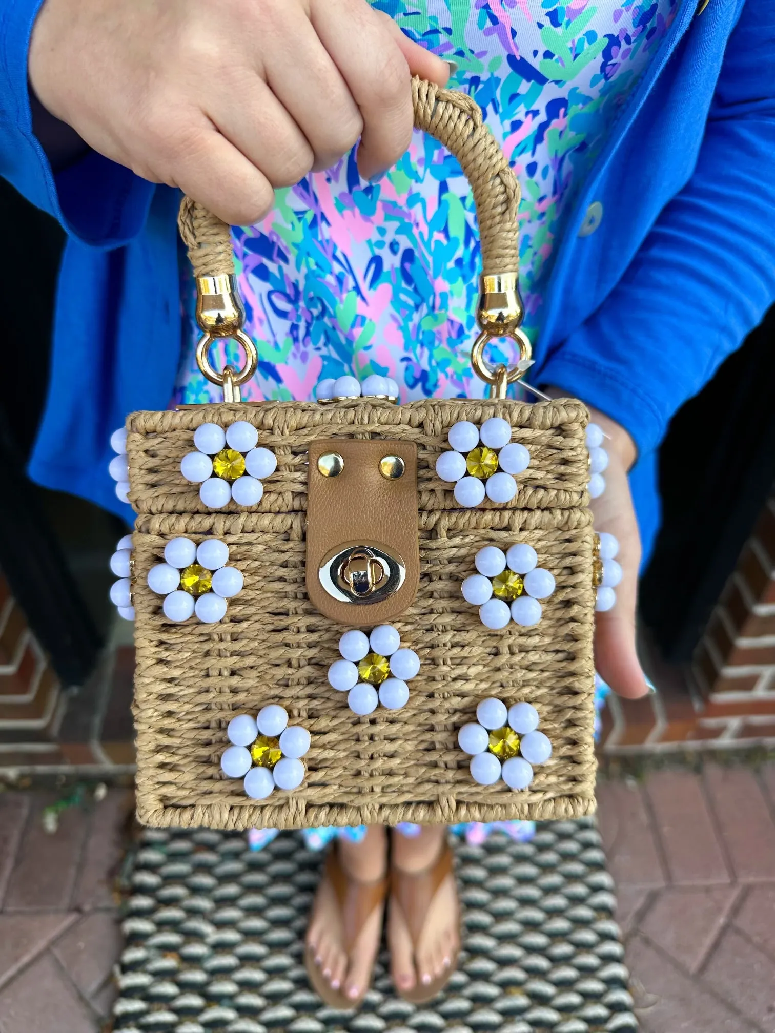 Jenna Lee Endless Summer Daisy Tote
