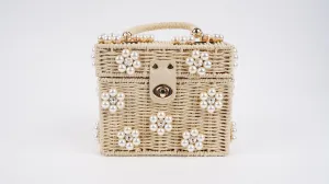 Jenna Lee Pretty in Pearls Daisy Tote