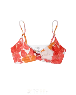 KAIONA SWIMWEAR - Mokolii Hibiscus Sunset Bikini Top