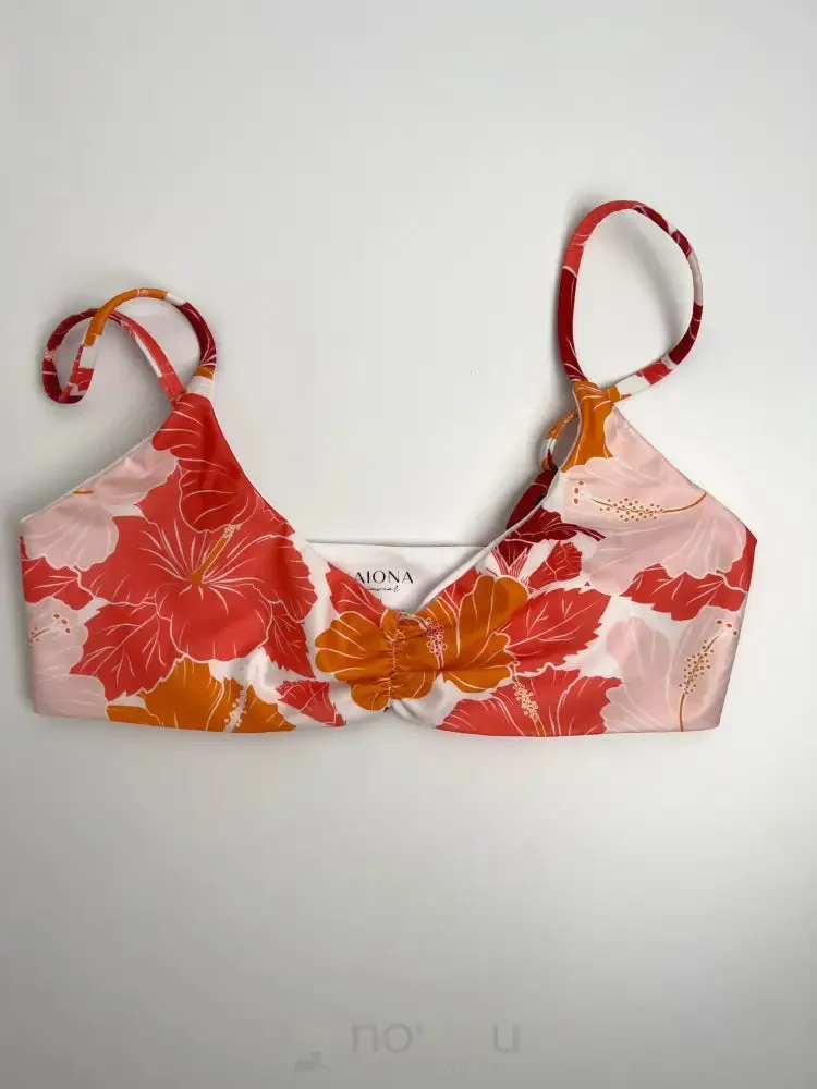KAIONA SWIMWEAR - Mokolii Hibiscus Sunset Bikini Top