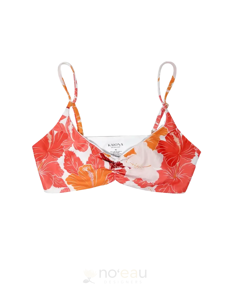 KAIONA SWIMWEAR - Mokolii Hibiscus Sunset Bikini Top