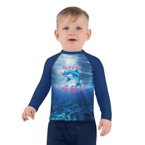 Kids Rash Guard Save the Seas